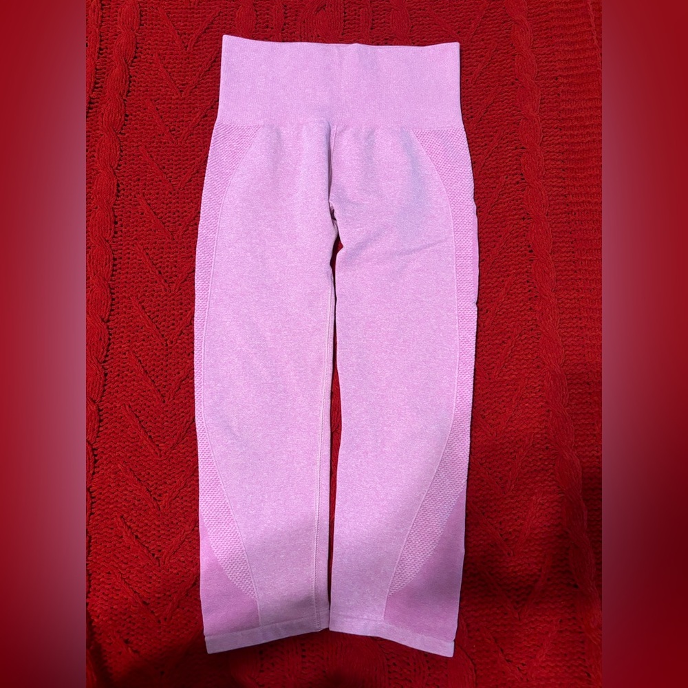 Tek Gear Light Pink Capri Style Workout Leggings | Size Small